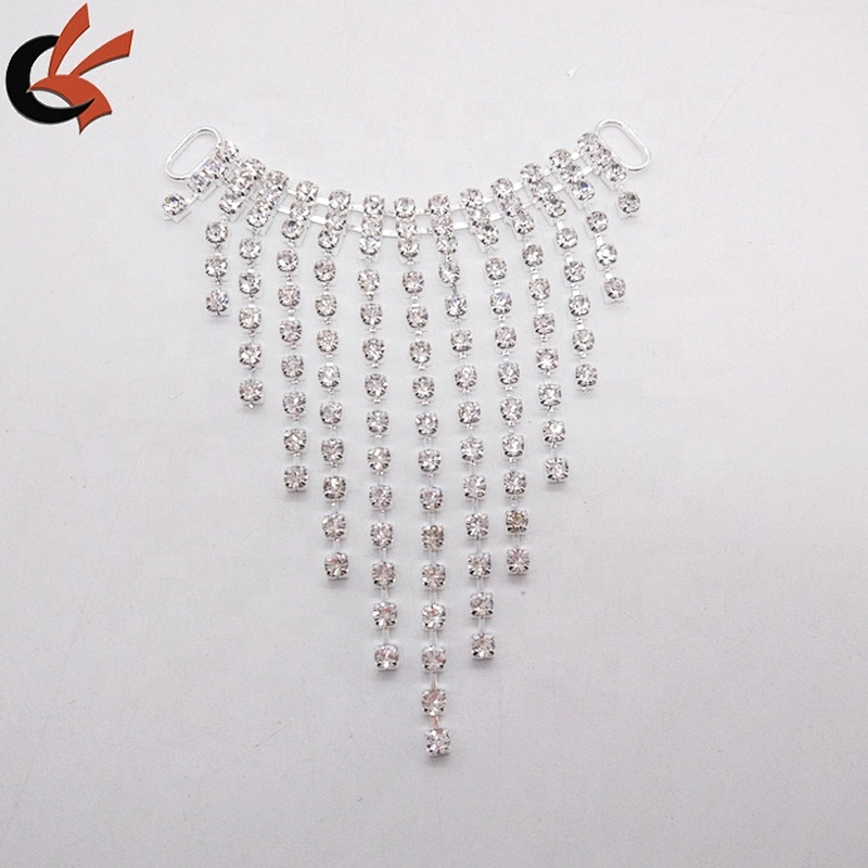 2019 Sparkly Crystal Rhinestone Fringe Connector