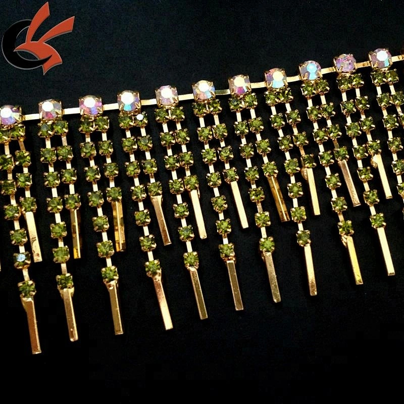 New rhinestone chain crystal trims diamante pendent trimming