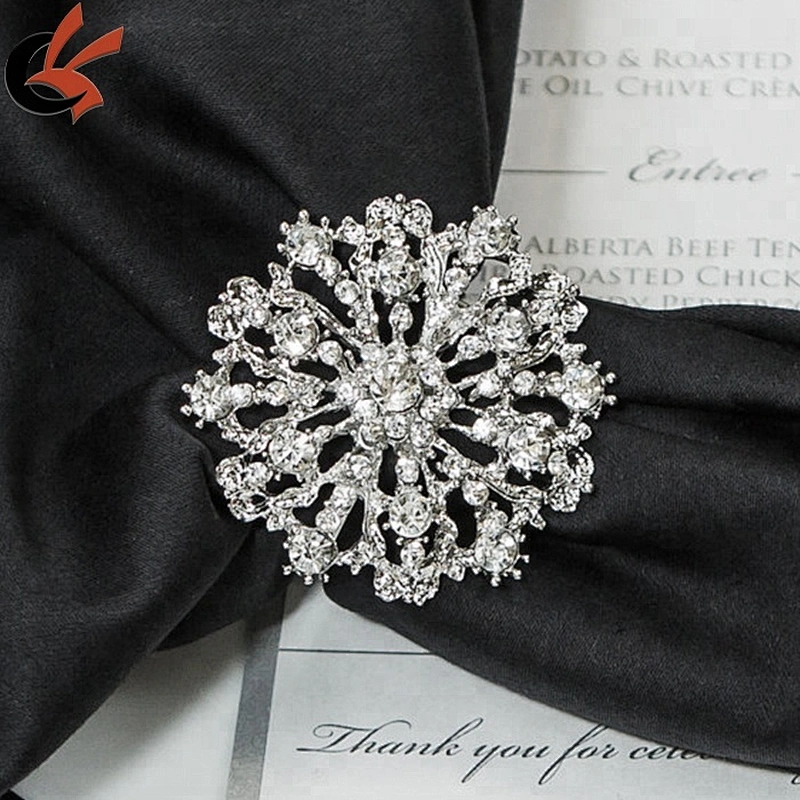 Antiques Black Rose Rhinestone Napkin Ring Napkin Holder