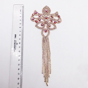 shinny Jewelry ab crystal Tassel Women  brooch