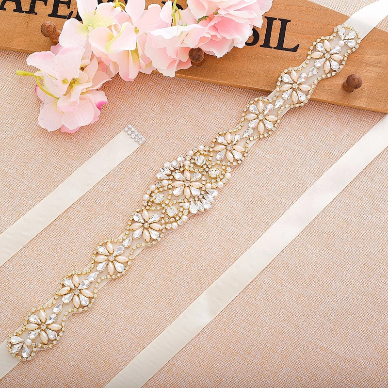 2019 top Sale Decorations Sew On Rhinestone Trimming /rhinestone Applique For Wedding Dress