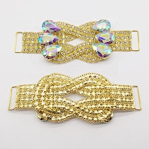 Amazing design gorgeous style diamante ab glass stone hip bikini connector