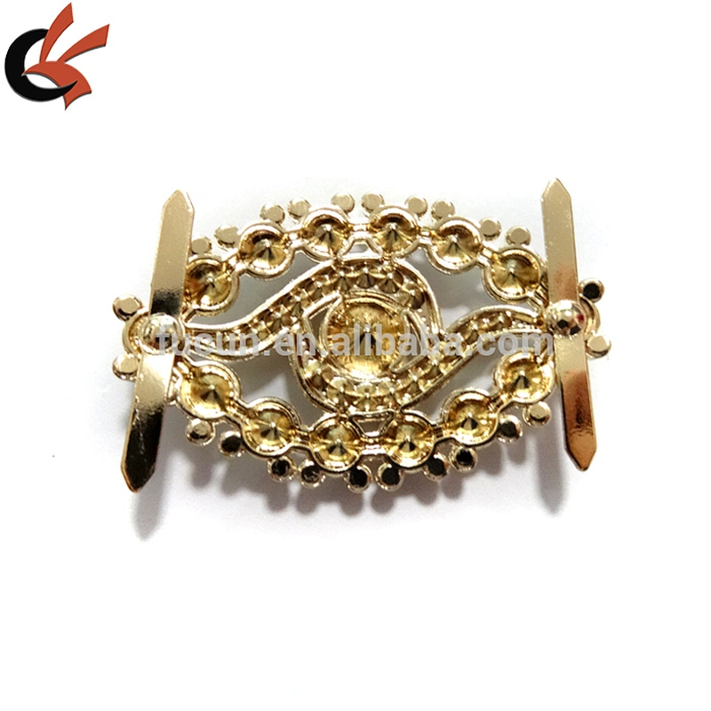 Fashion decorative shoes accessories gold plating Wedding Bridal Shoe ornament bag accessories