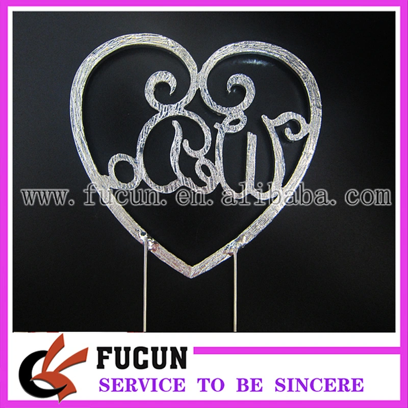 Personalized crystal rhinestone We do wedding vows Cake Topper
