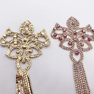 shinny Jewelry ab crystal Tassel Women  brooch
