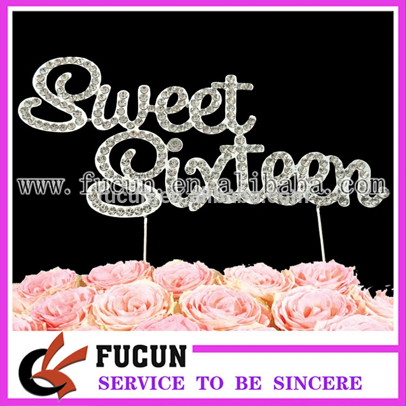 Hot sale crystal Sweet Sixteen birthday cake party centerpiece/diamond candelabras decorations