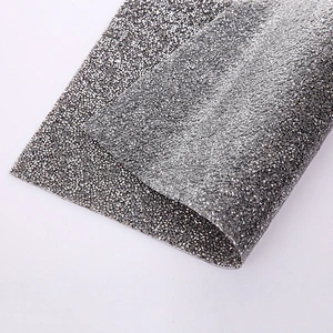 Various colors rhinestone black diamond and crystal hotfix rhinestone mesh sheet