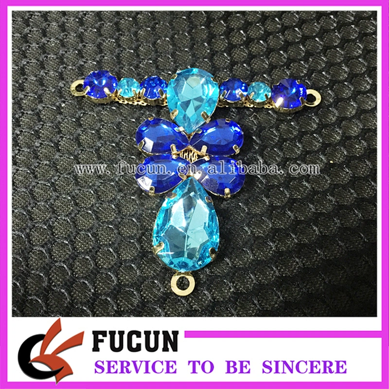 New style ladies sandal rhinestone accessories metal shoe buckle wholesale