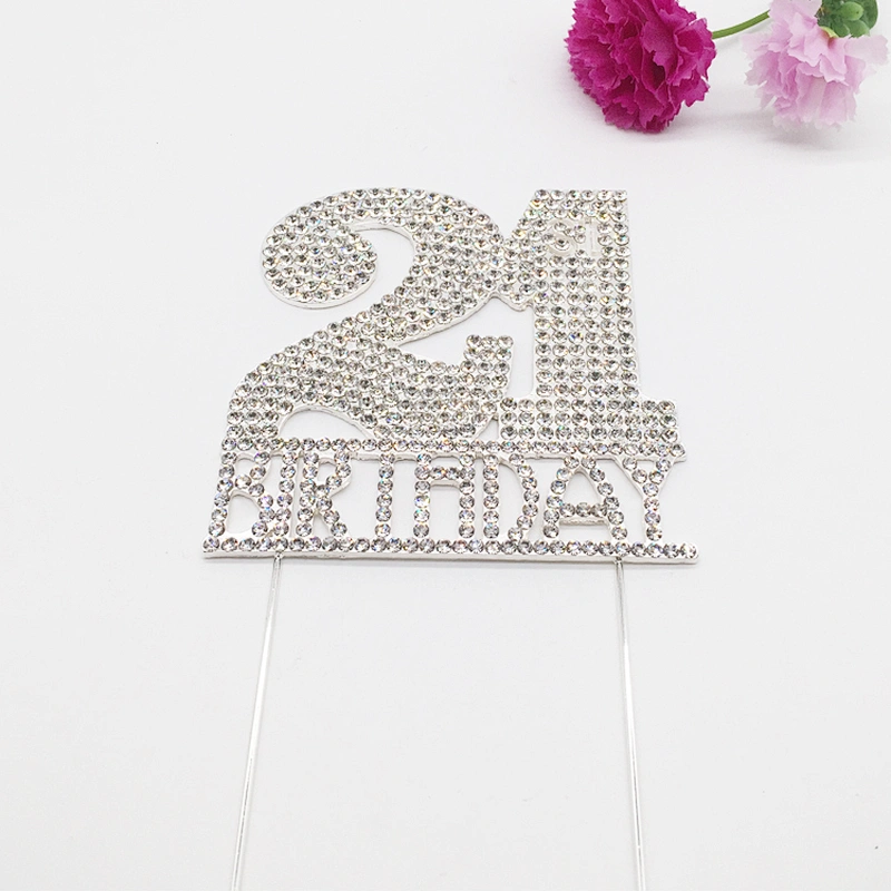 New Market Birthday decoration and party even supplies 21th Happy Birthday Cake Topper