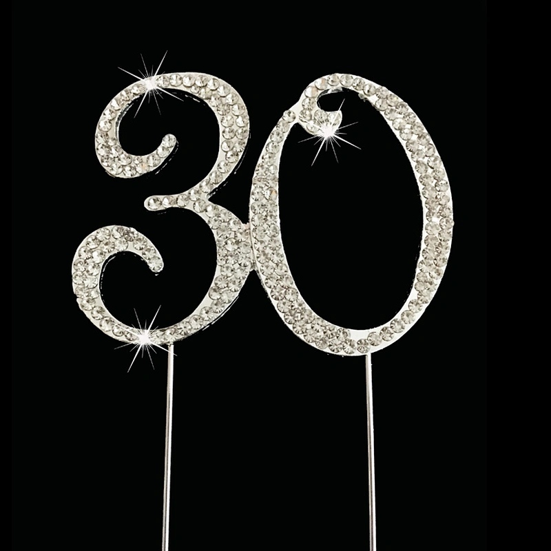 Number 15 rhinestone Cake Topper Wedding Anniversary Birthday Number cake topper