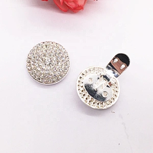 Cheap Price Custom Silver Shoes Accessories Rhinestone Shoe Buckle Guangzhou Factory