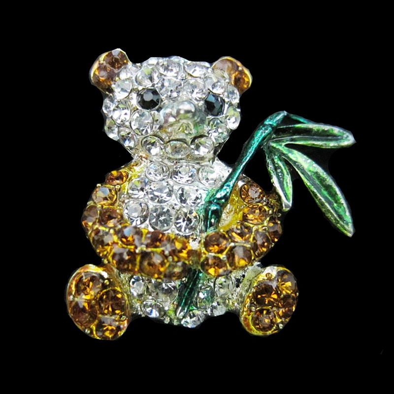 Fashion design unique cutie mouse crystal rhinestone animal brooch wholesale