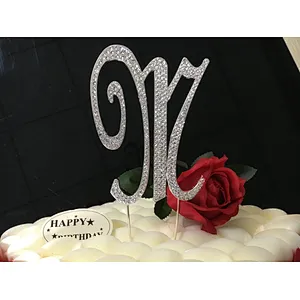 2019 new party supplies wedding decoration alphabet  letter cake topper