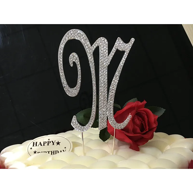 2019 new party supplies wedding decoration alphabet  letter cake topper