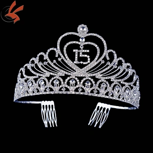 TWENTY-ONE 21 BIRTHDAY PARTY RHINESTONE TIARA CROWN