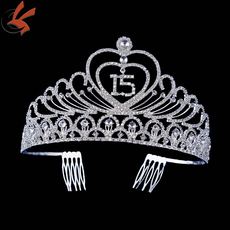 TWENTY-ONE 21 BIRTHDAY PARTY RHINESTONE TIARA CROWN