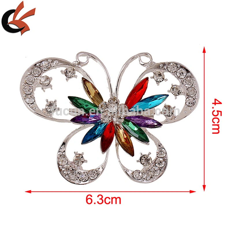 butterfly rhinestone brooches for wedding bouquet accessories