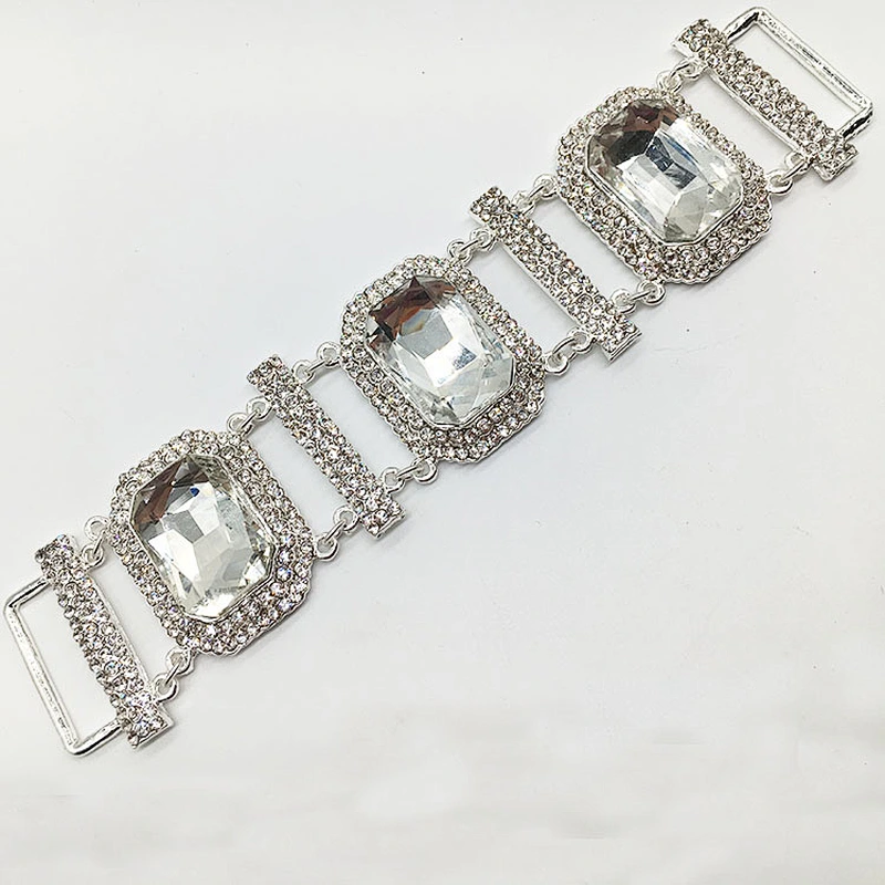 Wholesale Swimwear Rhinestone Diamante  Bikini Connector in buckle