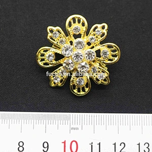 jewelry fashion Zinc alloyed gold plating styles rhinestone crystal wedding brooch