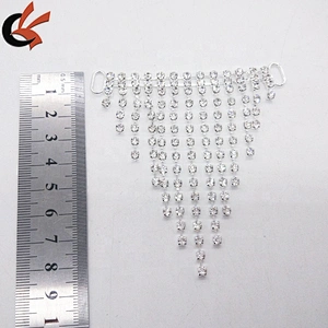 2019 Sparkly Crystal Rhinestone Fringe Connector