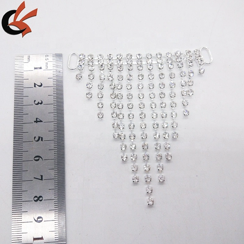 2019 Sparkly Crystal Rhinestone Fringe Connector