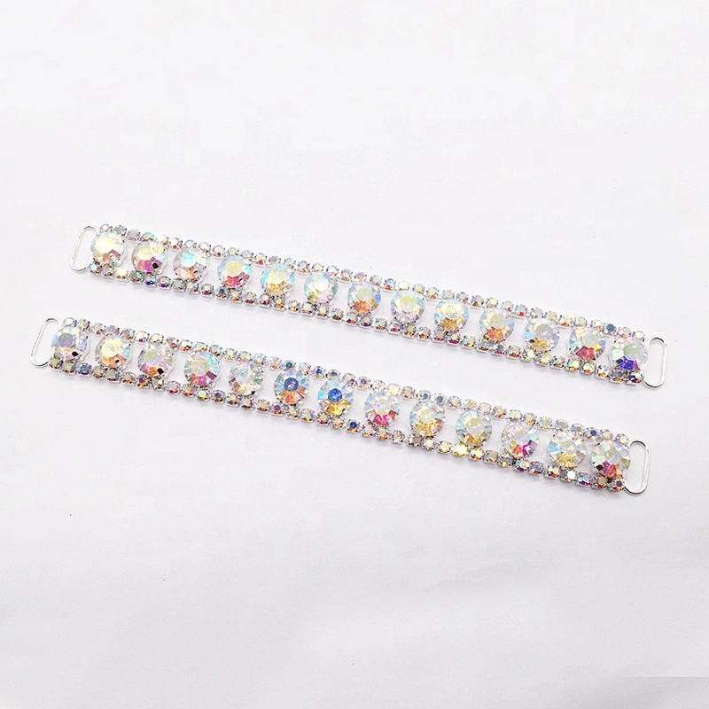 High Quality Swimwear Strap Rhinestone Distant Crystal AB Bikini Connector