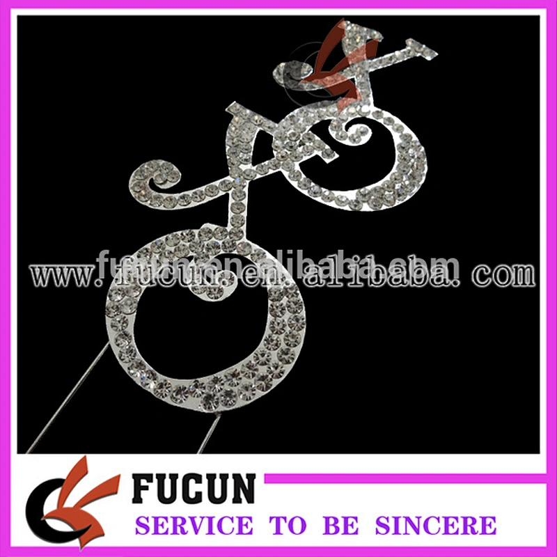 wholesale silver diamond wedding cake toppers 