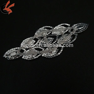 wholesale sew on crystal embellishments rhinestone applique