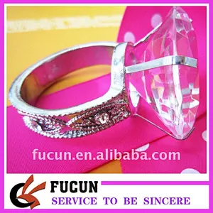 crystal diamond napkin ring for table decoration