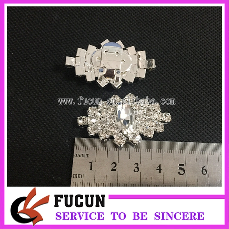 Decorative crystal stone antique shoe buckles shoes heel accessories for women shoes