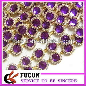 rhinestone diamante chain trim