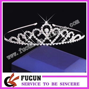 Fashion Single Cut Diamond Wedding Tiara Bling Rhinestone Princess Crown Wholesale Victorian Jewelry Crown Tiaras