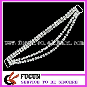 wholesale pearl crystal rhinestone connector bikini for children bikini swimwear