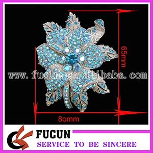 fashion alloy 60mm bride rhinestone brooch evening dress brooch