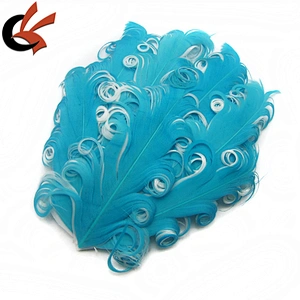 Headband Colorful nagorie curly goose feather pad