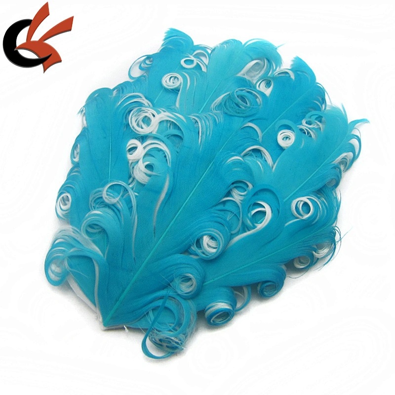 Headband Colorful nagorie curly goose feather pad