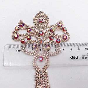 shinny Jewelry ab crystal Tassel Women  brooch