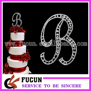 hot sale number 0 1 2 3 4 5 6 7 8 9 rhinestone cake topper for birthday cake decoration