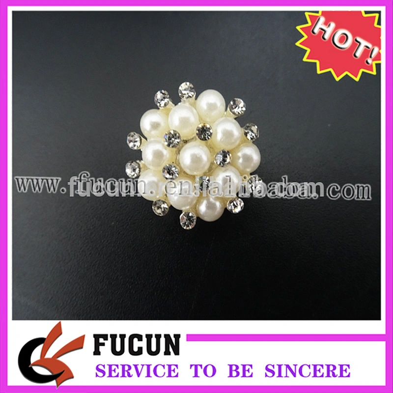 cheap flower rhinestone colorful pearl brooch, small pearl brooch pin
