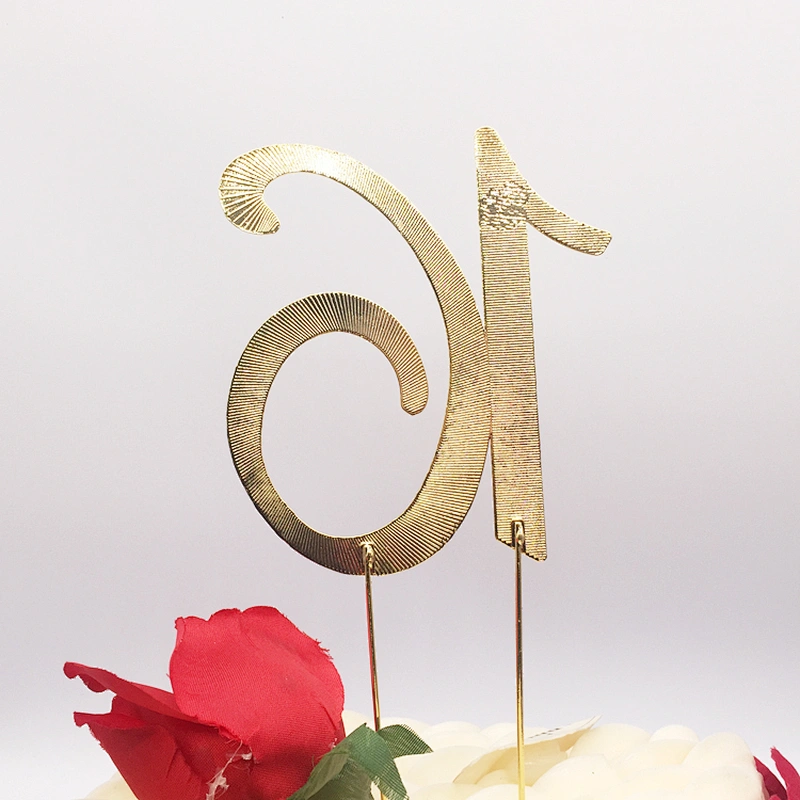 Favors Number 16 Gold Rhinestone Birthday Cake Topper Pick