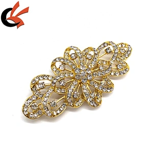 large unique crystal gold silver rhinestone brooches