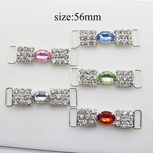 2018 Jewelry Glass Rhinestone Bikini Buckle/Bikini Connector For Swimsuit Decoration