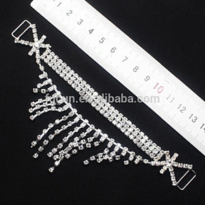 Swag Droop Rhinestone Bikini Side Pieces Connectors for bikini Competition suit