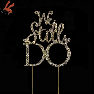 we still do rhinestone wedding cake topper for a perfect vow renewal or anniversary a perfect vow renewal celebration