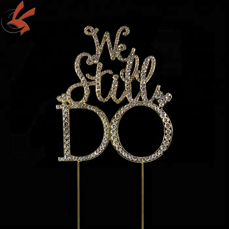 we still do rhinestone wedding cake topper for a perfect vow renewal or anniversary a perfect vow renewal celebration