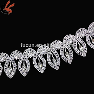 circle clear rhinestone spare cup chain rhinestone trimming