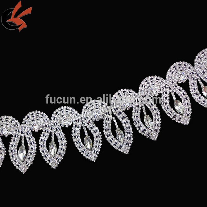 circle clear rhinestone spare cup chain rhinestone trimming