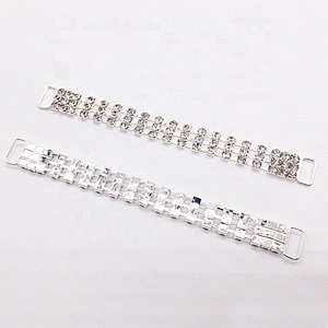 No Densely Rhinestone 3 Rows Bikini Connector Chain Embellishment Swimwear Connector