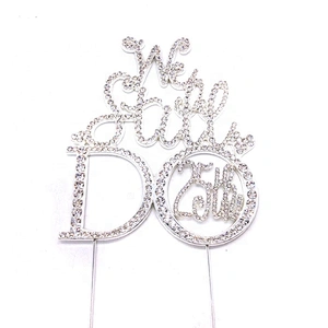 we still do 40th 25th Wedding Anniversary Birthday Diamante Rhinestone Letter Cake Topper