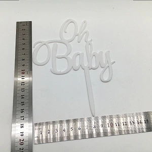 Popular Series Oh baby acrylic cake topper for  Baby Party Birthday